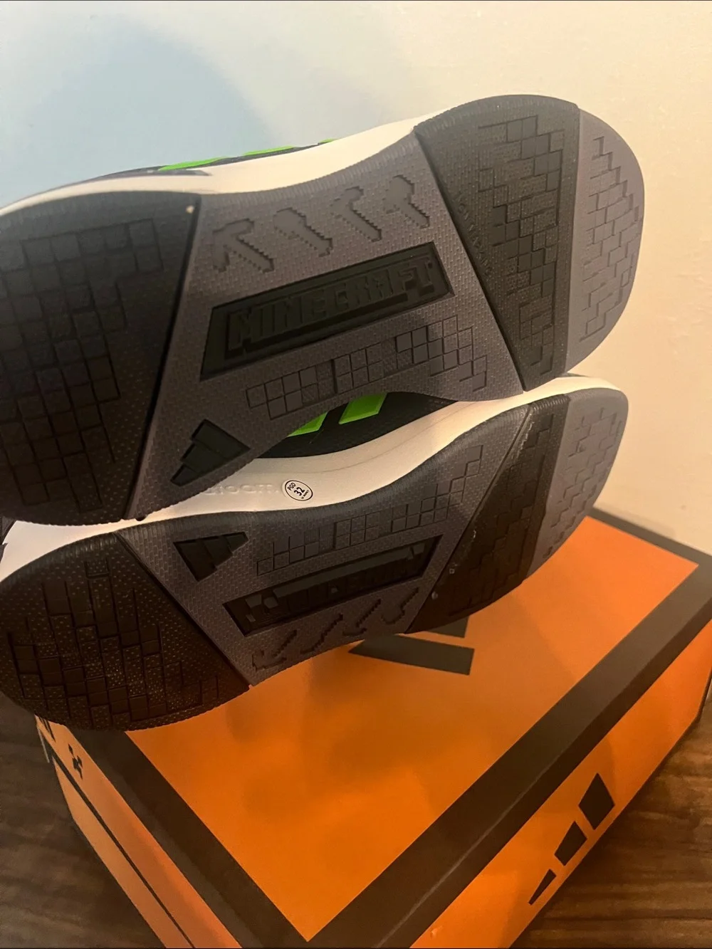 adidas Black & Neon Green Minecraft Sneakers